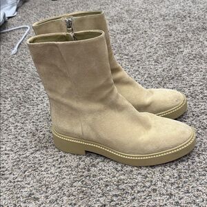 Tan Suede Chelsea Boots